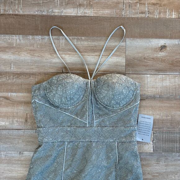 MISHA Collection Milly Sage Green Lace Corset Dress NWT Size XS - Picture 3 of 9